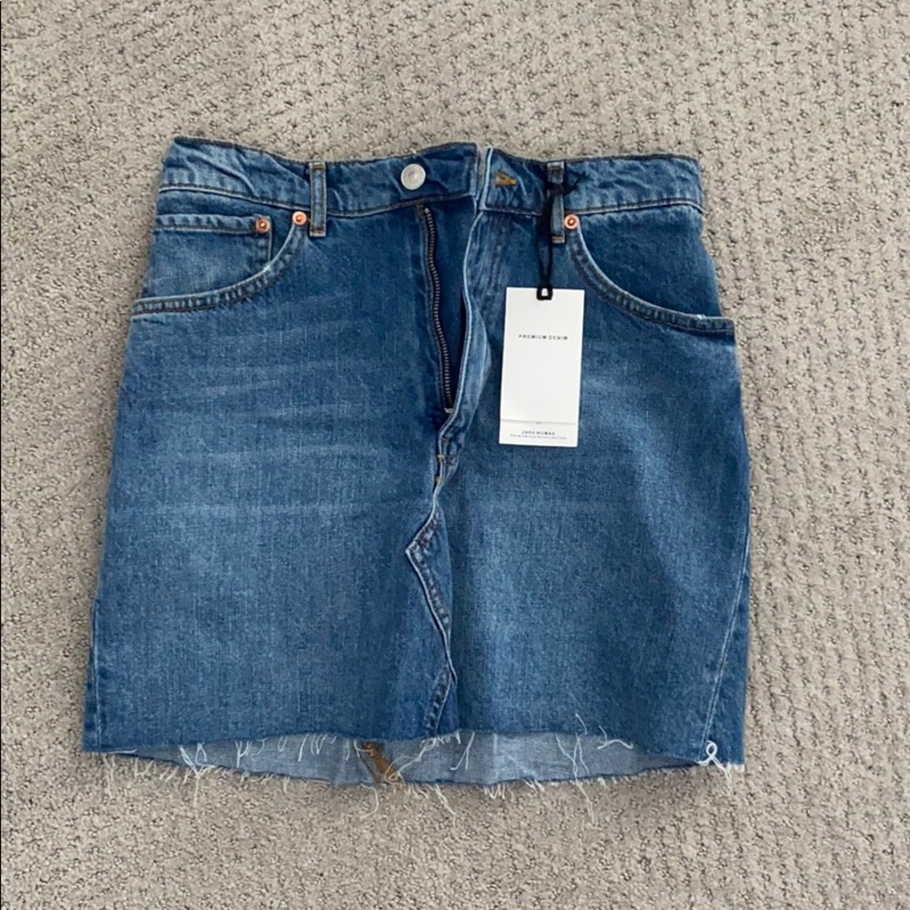 NWT Zara Denim Skirt size S
